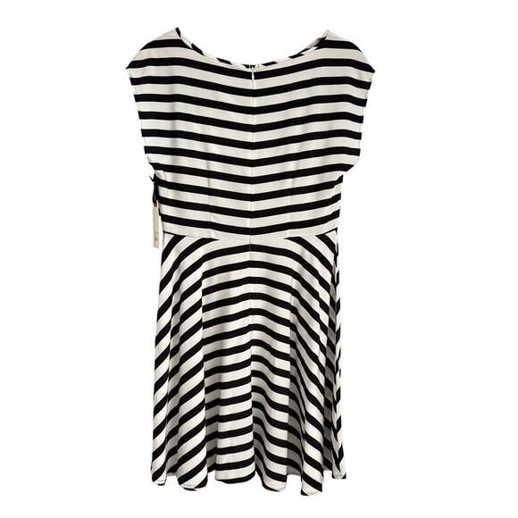 BB Dakota Zamora Black and White Striped Dress Women’s Size 10 Office - Picture 5 of 11